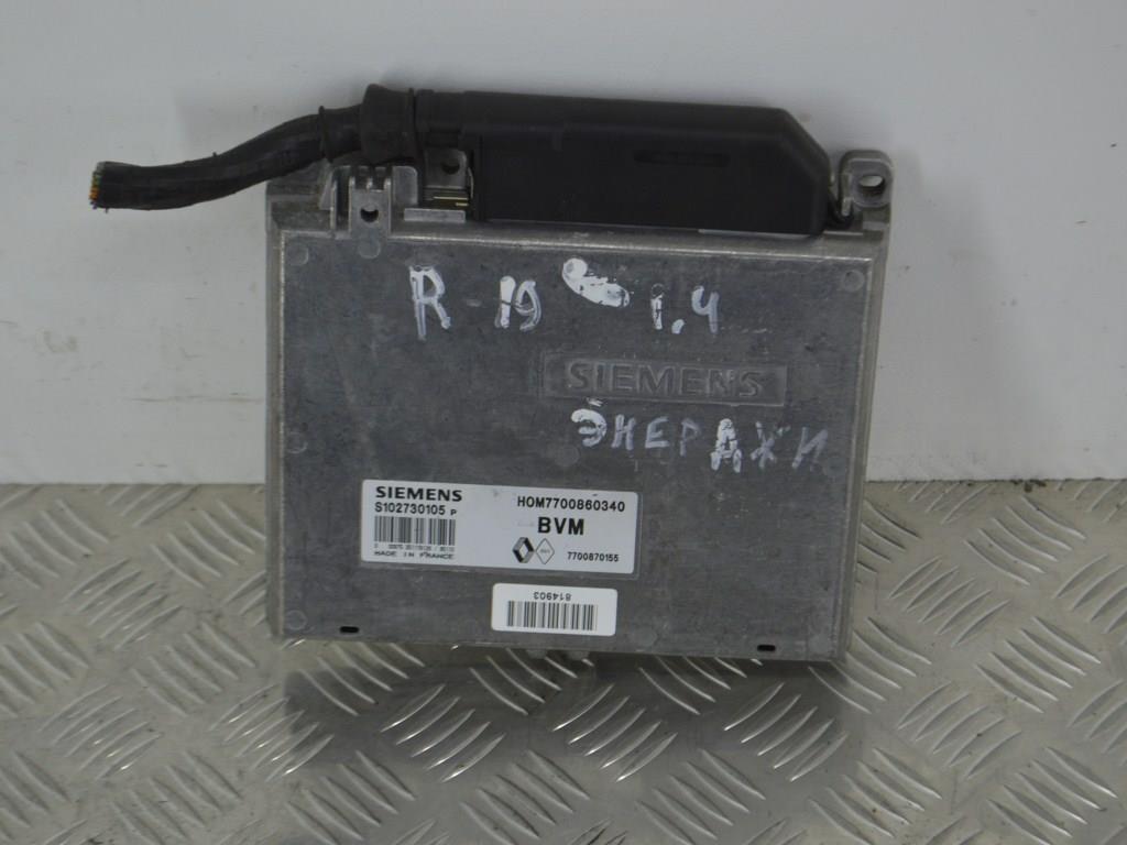 Блок управления двигателем Renault 19 (1992-2000) 7700860340, 7700870155, S102730105