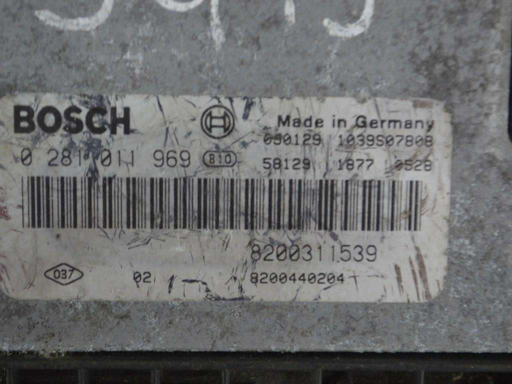 Блок управления двигателем Renault Laguna 2 (2001-2007) 8200311539, 8200440204, 0281011969