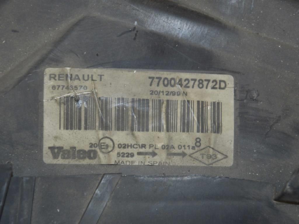 Фара левая Renault Megane 1 (1996-2002) 7700427872