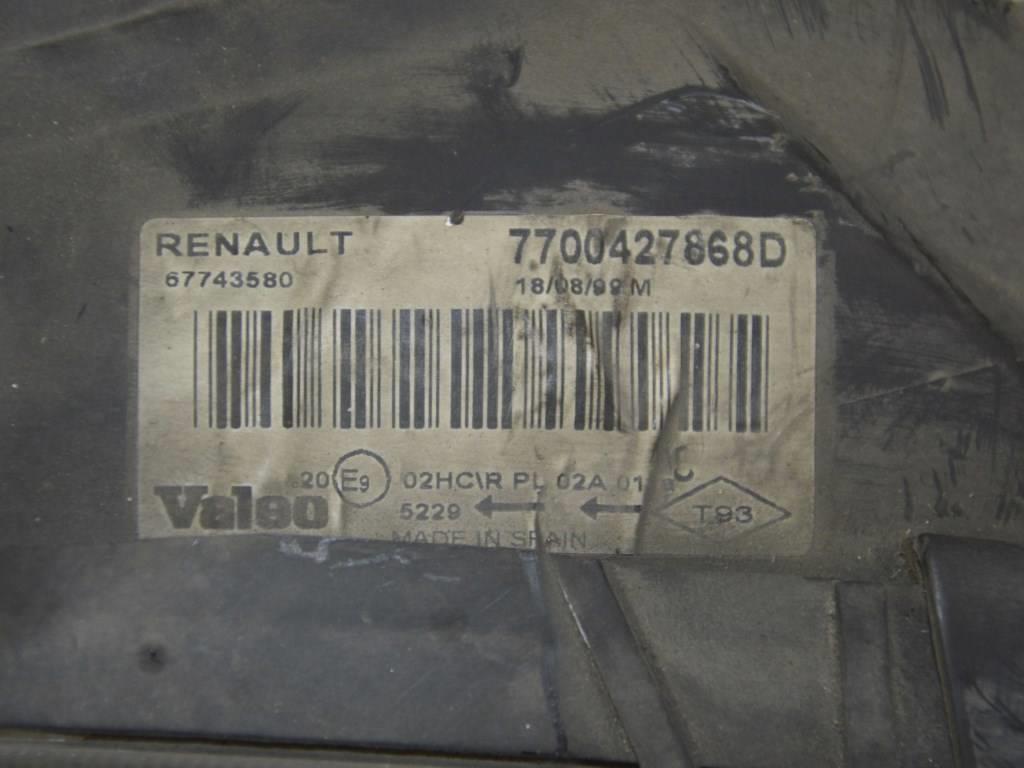 Фара правая Renault Megane 1 (1996-2002) 7700427868