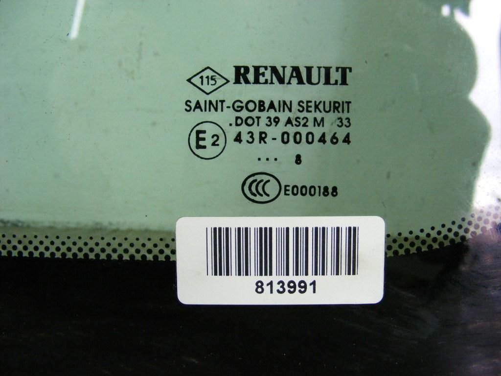 Стекло кузовное боковое правое